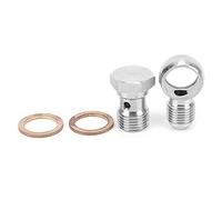 Kit de pernos de banjo turbo rectos de 16 mm a 6 AN, repuesto compatible para el turbocompresor Garrett TB03 T3 con perno de banjo de 16 mm x 1,5 y juntas para la serie VF de