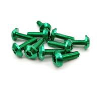 Kit de pernos de carenado 10 Piezas M6 Cap Head Motorcycle Bolts Screw Para YZF R1 R1M R15 R25 R3 R6 R125(VERDE)