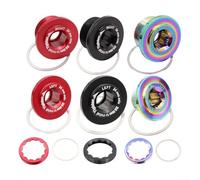 Kit de pernos de cigüeñal autoextraíbles para bicicleta ROTOR Road Crankset de eje de 30 mm con tornillos interiores y exteriores (perno arcoíris L)