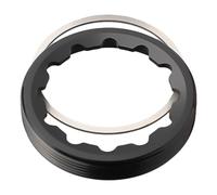 Kit de pernos de manivela de aleación de aluminio de 30 mm para bicicleta de carretera ROTOR con juego de juntas (cubierta negra)