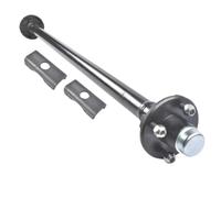 Kit de pernos en U para eje de remolque de 4 lengüetas, compatible con AP01, 2000 libras, remolque de barco con cara de buje de 54 pulgadas