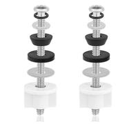 Kit de pernos for tanque inodoro alta resistencia, sujetadores asiento extralargos impermeables, junta acero inoxidable, 2 uds