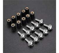 Kit De Pernos Parabrisas De Motocicleta para Kawasaki para Z400 para Z650 para Z750 Tornillos Y Tuercas Fijación Parabrisas. Motocicleta Aluminio Tuercas Tornillos Carenado(Plata)