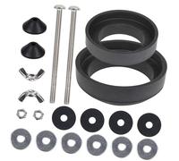 Kit de pernos universales para asiento de inodoro de acero inoxidable, tornillo de asiento de inodoro con arandela de goma y tuerca de mariposa, tornillos de acero inoxidable duraderos y juntas de