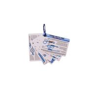 Kit de Pesca Completo 5 Tarjetas de Nudos con mosquetón, Referencia Atado portátil para Pescadores. (White, 8. 9x5. 9cm)