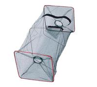 Kit De Pesca Completo Piège à Poisson Pliable Portable et Filet à homard, Conception d'entrée 2 voies pour Les Aventures de pêche en Plein Air (C, 26x26x60cm)