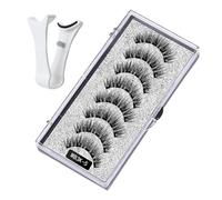 Kit De Pestañas Magnéticas: Grupos Reutilizables De 8 Piezas, Con Clip Aplicador Para Una Apariencia Natural | Pestañas Postizas Ligeras Y Cómodas Hechas A Mano Para Un Maquillaje De Ojos Encantador A