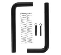 Kit de Pestillo de Resorte para Portón de Remolque, Acero Inoxidable Negro | Cierre Fiable y Fácil Instalación, para Puertas y Remolques en Carretera, Uso Portátil