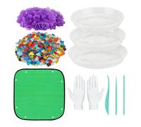 Kit de Piedras de Cemento para Senderos | Molde Manual para Mosaicos y Baldosas,Kit de Cemento Artesanal para Jardín | para Niños Adultos Familia Abuela Patio Jardín Paisajismo