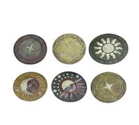 Kit de piedras de paso de estilo romano, 6 piezas, piedras de jardinería de 26x2de jardinería de 26x26 cm para pasarela/camino al aire libre, piedras decorativas de jardín que pueden brillar