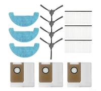 Kit de piezas de alto rendimiento para Loorow At800 Robot Aspirador 3 en 1 con cepillos laterales, filtros, almohadillas de fregona y bolsas de polvo incluidas aquí