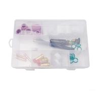 Kit de piezas de antorcha de soldadura TIG de 31 piezas para WP171826 con lente de gas rechoncha 12 Copa de vidrio compatible con WP 17 18 26