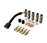 Kit de piezas de desgaste de 24 piezas para máquina de soldar MIG MAG 15AK M6 0,8 mm boquilla de gas boquilla de cobre para profesionales Lux GYS