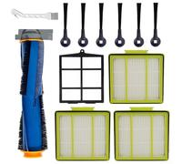 Kit de piezas de filtro y cepillo de repuesto para robot aspirador Shark AI AV2501AE AV2501S RV2502AE RV2520AOUS para mantener el rendimiento (paquete de 12)
