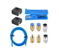 Kit de Piezas de Impresora 3D con Tubo Capricorn XS Bowden, Cortadora de Tubo de PTFE, Boquillas para 3/3 Pro / 5 CR-10 / 10S