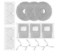 Kit de piezas de repuesto compatible con DJI para ROMO S A P, incluyendo bolsas de polvo de tela de trapeador de filtro y cepillos laterales para eliminación de polvo (A)