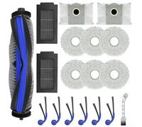 Kit de piezas de repuesto compatible con ECOVACS para DEEBOT, para T30C para Omni, robot aspirador con cepillo principal, cepillos laterales, filtros, paños de fregona y bolsas de polvo grandes