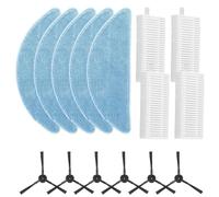Kit de piezas de repuesto para A12 Pro, juego de cepillos laterales de aspiradora robot con filtro HEPA y paños de microfibra para V9 G9 Pro accesorios de vaciado automático