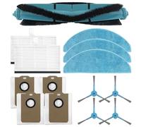 Kit de piezas de repuesto para aspiradora con cepillo principal, cepillos laterales, filtros, trapeadores, bolsas de polvo compatibles con Liectroux G7 para Aeno Rc4s Evolution para Airo para una