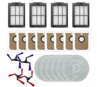 Kit de piezas de repuesto para aspiradora Deerma X70: elementos de filtro, trapeadores, bolsas de polvo y cepillos laterales para limpiador DEM-X70 (B)