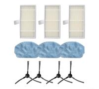 Kit de piezas de repuesto para aspiradora Nedis Wifivcb01 con cepillos laterales, filtros y paños de fregona