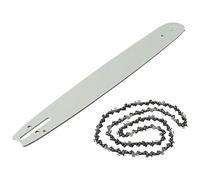 Kit de piezas de repuesto para cadena de motosierra y motosierra, barra de repuesto de 18 pulgadas y aceite para afilador de 20 pulgadas