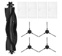 Kit de piezas de repuesto para cepillo de rodillo principal, filtros laterales para Vexilar para W7 W9 W11 W15 para Cleanova para modelos W7 W11 W15 Robot Aspirador (A)