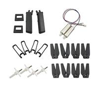 Kit de piezas de repuesto para dron E58 S168 JY019 - Juego completo reemplazable con hélices, motores, tren de aterrizaje, protectores de iones - Peso y accesorios para un vuelo estable -