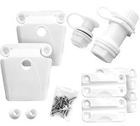 Kit de Piezas de Repuesto para Enfriador, bisagras de Cofre de Hielo, tapón de Drenaje roscado, Compatible con Piezas de Enfriador iglú.