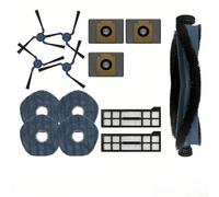 Kit de piezas de repuesto para Eufy para x10 Pro para aspiradora robot omni: cepillo principal, cepillos laterales, filtros HEPA, almohadillas para fregona y bolsas de polvo incluidas