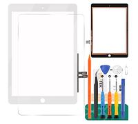 Kit de Piezas de Repuesto para iPad 9.7 2018 A1893 A1954 de Cristal digitalizador de Pantalla táctil, para iPad 6 A1893 A1954 (no LCD, sin botón de Inicio) (Blanco)