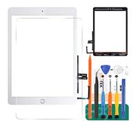 Kit de Piezas de Repuesto para iPad 9.7 2018 A1893 A1954 de Cristal digitalizador de Pantalla táctil, para iPad 6 A1893 A1954, con botón de Inicio (no Incluye LCD) (Blanco)