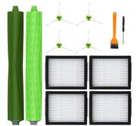 Kit De Piezas De Repuesto para iRobot Roomba i7, Accesorios De Repuesto para iRobot Roomba j7 j7+ i3 i3+ i4 i4+ i6 i6+ i8 i8+ E5 E6 E7, Con 1 Juego De Cepillos De Goma, 4 Filtros, 4 Cepillos Laterales