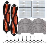 Kit de piezas de repuesto para MOVA S800 E20 Series y E20, incluye cepillo principal, cepillos laterales, filtro HEPA y paños de fregona para robot aspirador (B)