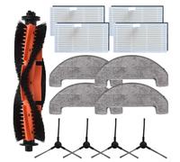 Kit de piezas de repuesto para MOVA S800 E20 Series y para TROUVER E20 Pro Plus, incluye cepillos laterales de cepillo principal, filtro HEPA y paños de fregona para robot aspirador (A)