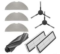 Kit de piezas de repuesto para robot aspirador con cepillo de rodillo, cepillos laterales, filtros y paños de fregona compatibles con Mova y Plus