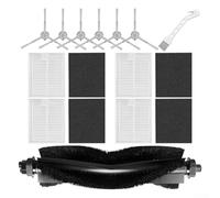 Kit de piezas de repuesto para robot aspirador L50 L60, 6 cepillos laterales, 4 filtros, 1 cepillo de rodillo compatible con limpiador robótico serie L60/L50