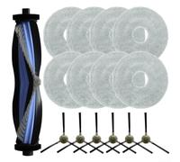 Kit de piezas de repuesto para robot aspirador Lefant M3, cepillos laterales de cepillo principal, almohadillas lavables para fregona, juego de accesorios de microfibra de plástico de nailon (B)