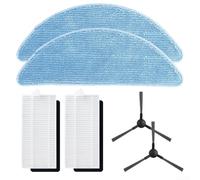 Kit de piezas de repuesto para robot aspirador Tesvor S7 Pro con filtros de cepillos laterales y paños reutilizables para uso doméstico (A)