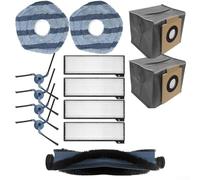 Kit de piezas de repuesto para robot aspirador X10 y T2351 - Cepillo de rodillo principal, cepillos laterales, filtros, almohadillas de fregona y bolsas de polvo, juego de 13 piezas