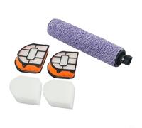 Kit de piezas de repuesto para Shark para HydroVac con cepillo de rodillo y espuma lavable, compatible con WD100 WD101 WD200 de 3 pulgadas, serie de autolimpieza de fregona al vacío