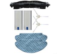 Kit de piezas de repuesto para Tefal Explorer Serie 20 40 y Smart Force Essential, incluye cepillo de rodillo, cepillos laterales, trapeador y filtros para aspiradoras robóticas Rg6825 Rg6875 Rr6943wh