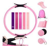 Kit de Pilates | 12 Piezas de Equipo de Entrenamiento y Ejercicio - Juego de Accesorios de Pilates | para Principiantes Mujeres Familias Amigos Entusiastas Casa