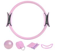 Kit de Pilates - Juego de anillos de Pilates | Juego de pelotas de yoga | Kit de barra de entrenamiento | Equipo para ejercicios de sentadillas | Bandas de resistencia a la pelota de yoga | 5 equipos