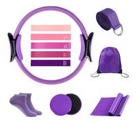 Kit de Pilates para Entrenamientos en Casa | 12 Piezas de Equipo de Entrenamiento y Ejercicio,Kit de Pilates para Mujeres,para Principiantes Mujeres Familias Amigos Entusiastas Casa