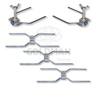 Kit de Pinchos de asador de pollos de acero GOLDMAN SERVICE
