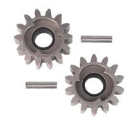 Kit de piñón de accionamiento para cortacésped con piñones R+L de 14 dientes y 2 pasadores de transmisión, piezas de metal para latón, para día, para Güde, para Hecht, para modelos Rotenbach para un