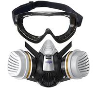 Kit de pintor Dräger X-plore 3300 con filtro combinado A2P3, gafas de seguridad de visión total X-pect 4200, para pintores y barnizadores, protección fiable contra vapores, gases, polvo fino, tamaño M