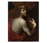 Kit de pintura 5D Cristo llevando su cruz por da Vinnciii con puntos de perforación completa, pinturas artísticas para decoración de pared del hogar, 12 x 16 pulgadas