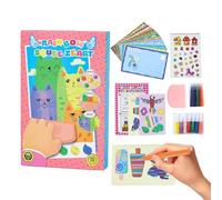 Kit de Pintura con Rasqueta para Creaciones Artísticas Infantiles,Materiales de Arte Educativos y Creativos,Kit De Manualidades De Pintura - Para Niños & Niñas Desarrollo Motricidad Fina Aula Hogar Co